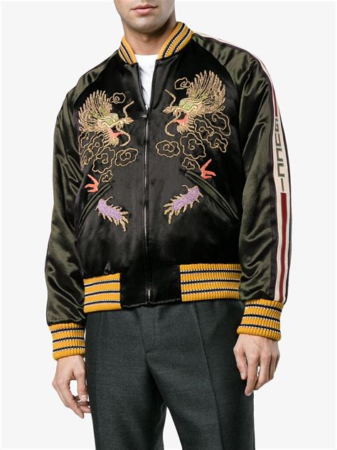 bomber gucci uomo tigri usata|Men's Designer Luxury Bombers .